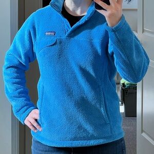 PATAGONIA Re-Tool Snap-T Fleece Pullover Medium Discontinued Bright Blue
